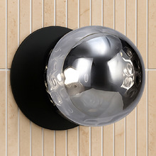 Lassie Molten Ripple Glass Cool White LED Outdoor Wall Light